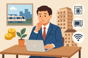 社会人が選ぶべき賃貸物件の条件とは？通勤・家賃・設備から考える